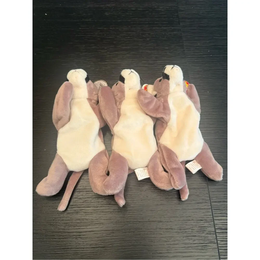 NWT Vintage Ty Beanie Babies Bundle of (3) Canyon Cougar Stuffed Animals
